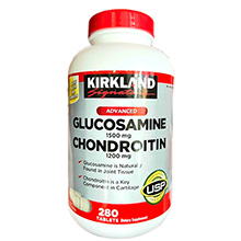 Viên uống bổ khớp Kirkland Glucosamine Chondroitin 220 viên Mỹ
