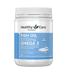 Viên uống Dầu cá Fish Oil Omega 3 1000mg Healthy Care 400 viên của Úc