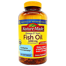 Dầu Cá Omega 3 Fish Oil 1200mg Nature Made Mỹ 200 viên