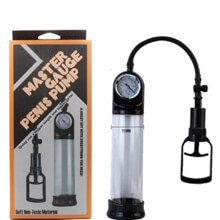 Máy tập tăng kích thước dương vật bơm tay đồng hồ cao cấp Master Gauge Penis Pump