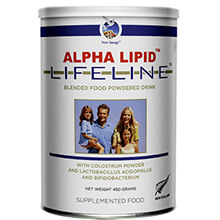 Sữa non tăng cường sức khỏe toàn diện Alpha Lipid Lifeline 450g New Zealand