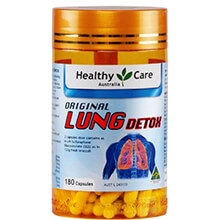 Viên uống bổ phổi Original Lung Detox Healthy Care 180 viên Úc