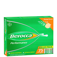 Viên sủi tăng đề kháng Berocca Performance Effervescent Orange Flavour Úc 75 viên