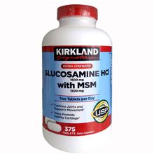 Viên Uống Bổ Khớp Kirkland Glucosamine HCL 1500mg with MSM 1500mg 375 viên Mỹ