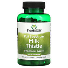Viên uống giải độc gan Swanson Milk Thistle 1000mg 100 viên của Mỹ