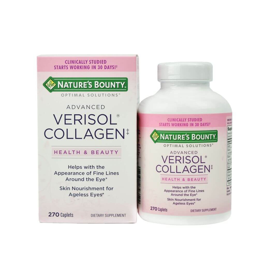 Thuốc uống đẹp da Advanced Verisol Collagen Nature’s Bounty 270 viên Mỹ