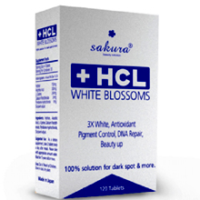 Viên uống trị nám Sakura + HCL White Blossoms 120 viên của Nhật Bản