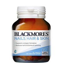Viên Vitamin cho Tóc, Móng và Da Blackmores Hair Skin Nails 60 viên Úc